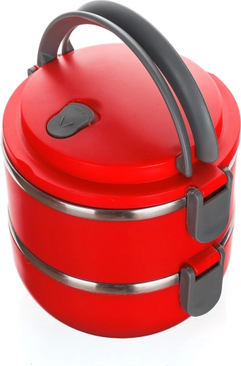 Recipient pentru mâncare CULINARIA Red, cu 2 etaje, 1,1 l