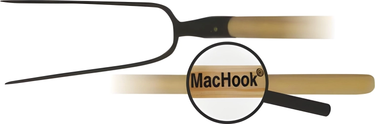 Furcă cu două vârfuri cu coadă de lemn 130 cm