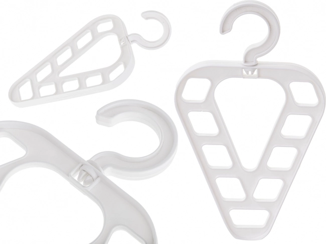 Organizator multifuncțional pentru dulap cu 9 orificii, alb