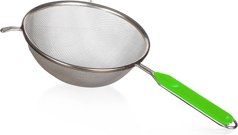 Strecurătoare CULINARIA 19,5 cm verde din metal cositorit