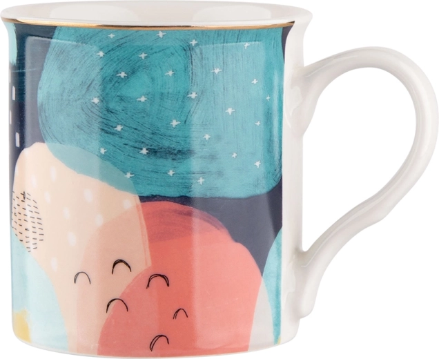 Cană simplă NBC, decor abstract B, 250 ml