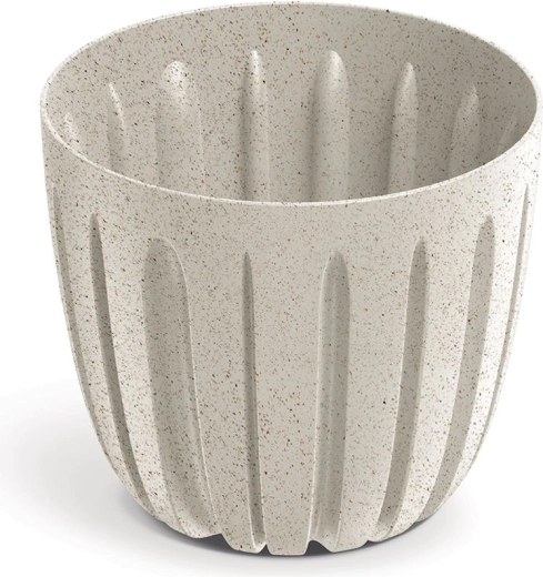 Ghiveci Wario Eco Wood 13,8 cm alb