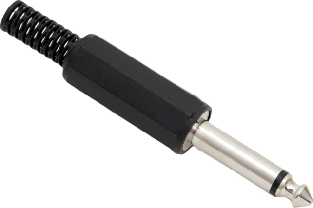 Mufă mono JACK de 6,3 mm cu protecție împotriva îndoirii