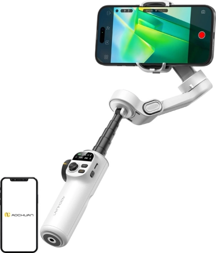 Stabilizator pentru smartphone AOCHUAN Smart X2 alb