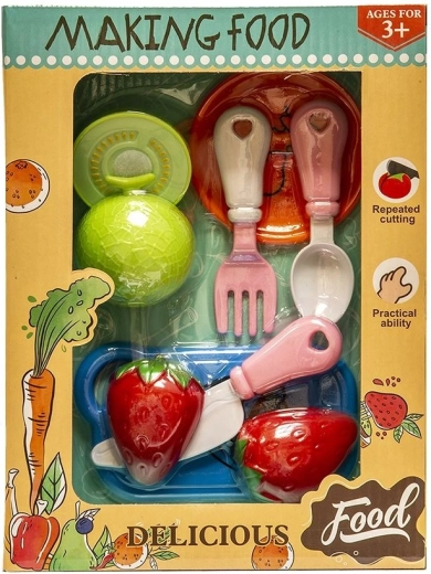 Set mic de fructe pentru tăiat cu accesorii - 1 bucată