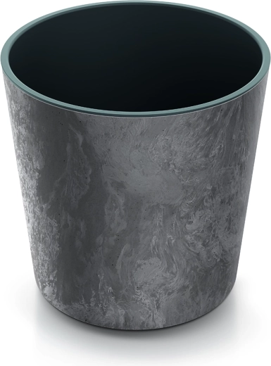 Ghiveci Urbi Round Effect cu inserție 25 cm – marengo