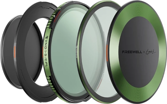 Set de filtre magnetice variabile ND/CPL Freewell Brandon Li 67 mm