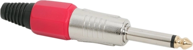 Conector mono JACK de 6,3 mm, roșu