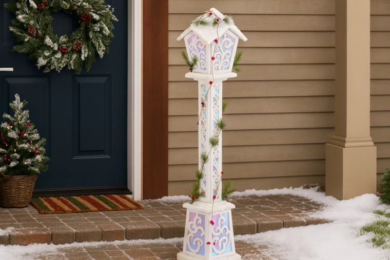 Lanterne LED albă de Crăciun 120 cm