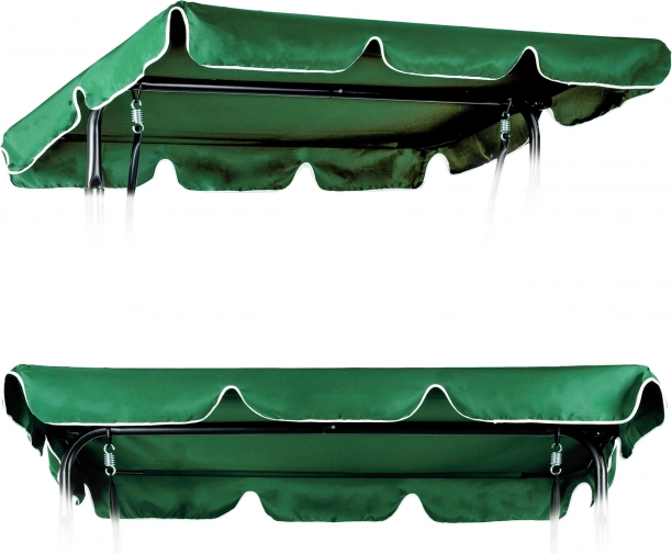 Copertină pentru leagăn de grădină 200 x 120 cm husă impermeabilă verde ModernHome