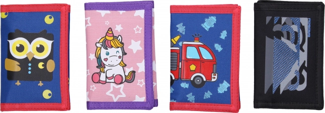 Portofel cu închidere cu arici 12,5 × 25 cm – mix de modele