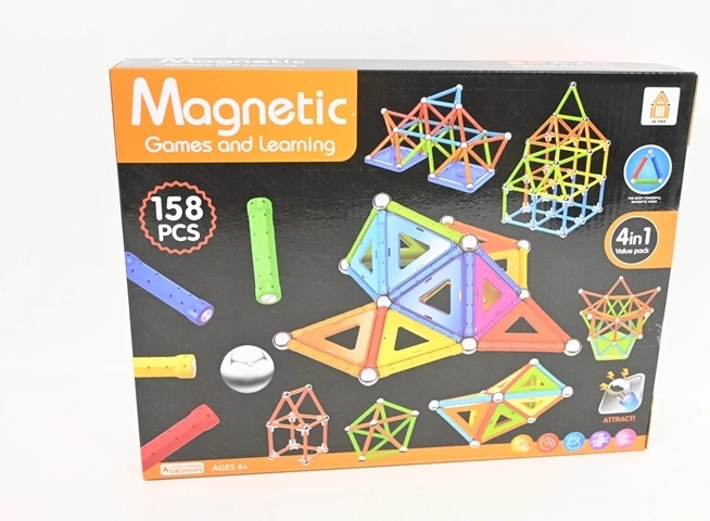 Set de construcție magnetic 158 piese