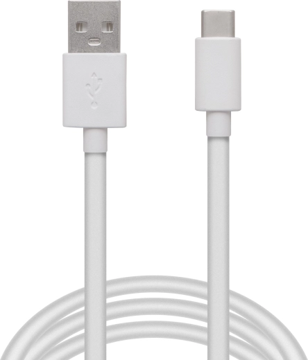 Cablu de date USB-C alb, 2 m