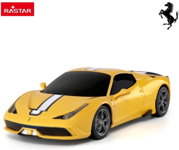 Mașină RC Rastar Ferrari FXX K Evo 1:24 galbenă - 1 bucată