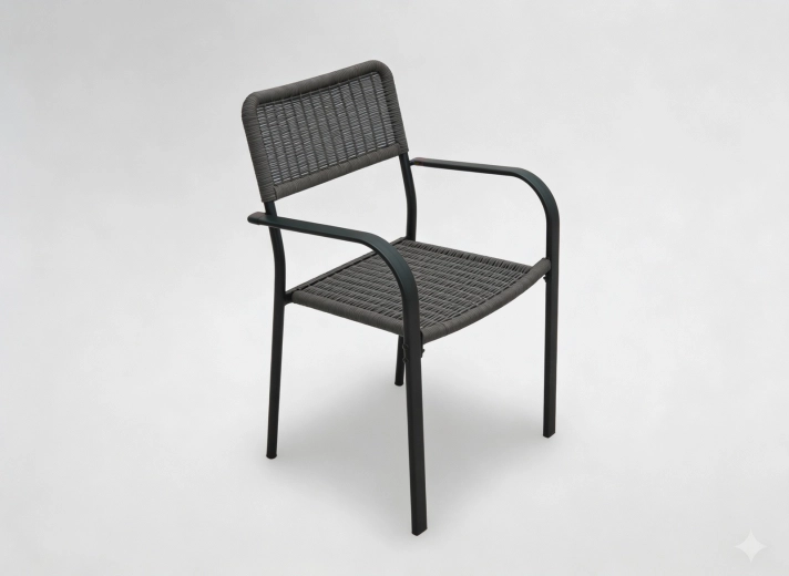 Scaun de grădină maro 60 × 55 × 82 cm