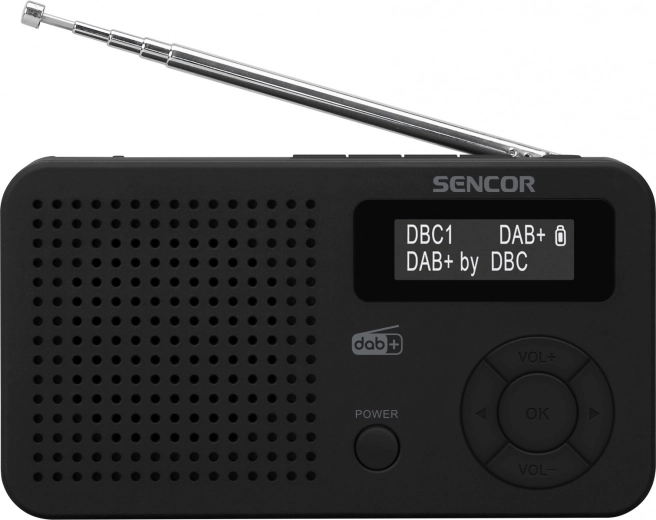 Radio digital DAB+/FM cu RDS, Bluetooth 5.0, LCD și acumulator - 1 bucată