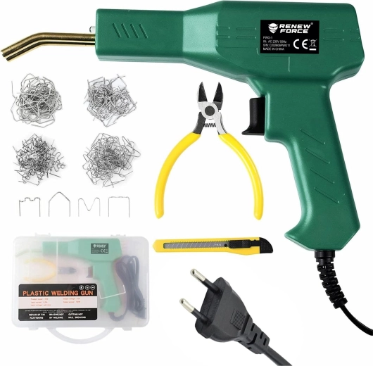 Aparat de capsat plastic Renew Force 50 W cu iluminare LED și 500 de capse