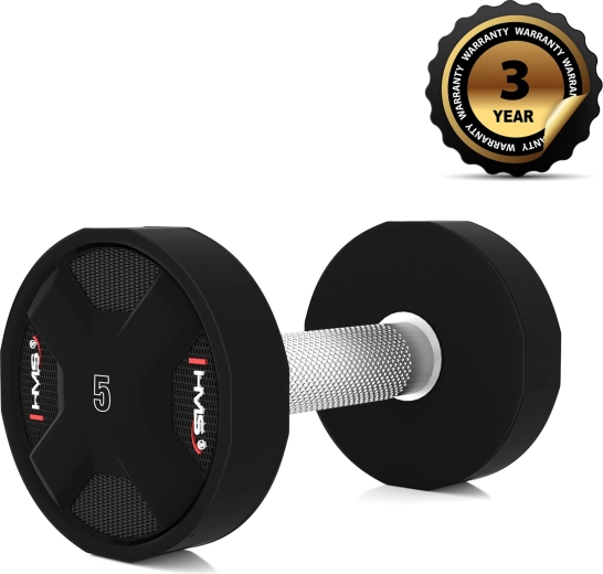 Ganteră cu un singur braț din poliuretan HMS HPC 5 kg