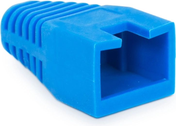 Protecție albastră din cauciuc împotriva îndoirii pentru conector 8P8C - 1 bucată