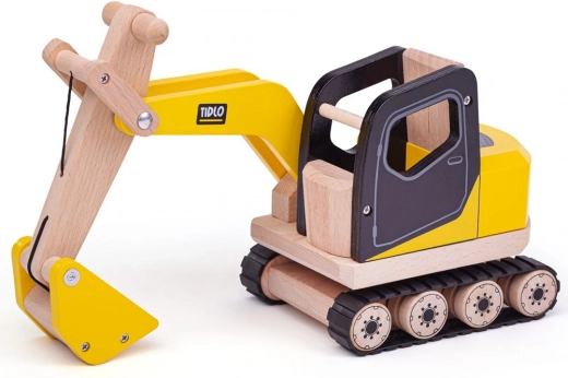 Excavator din lemn Tidlo cu cupă funcțională