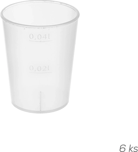 Măsură gradată pentru lichide 50 ml din plastic UH (6 buc.)