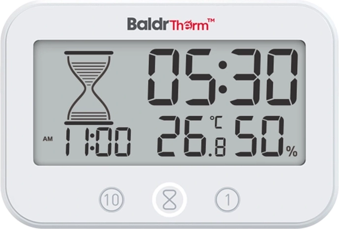 BaldrTherm temporizator digital de baie cu termometru și higrometru