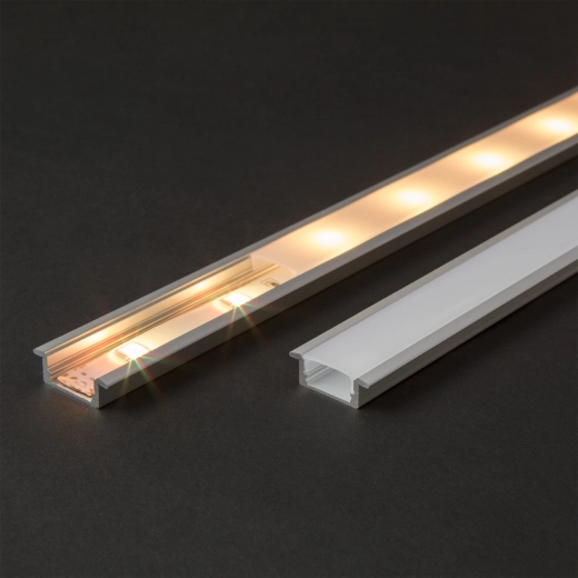 Capac opal pentru profil LED din aluminiu, 1 m