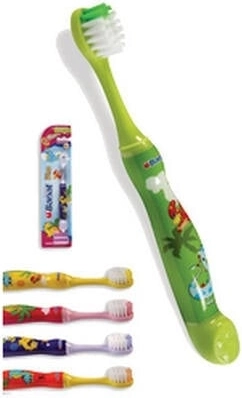Banat Dino Junior Soft periuță de dinți moale pentru copii 2–5 ani