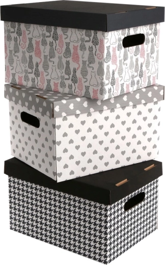 Cutie decorativă de depozitare cu capac 35 × 26 × 21 cm