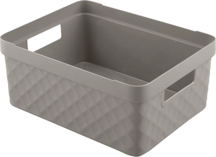 Coș de depozitare din plastic HEIDRUN Diamond 36 × 27 × 14 cm, mix de culori - 1 bucată