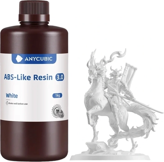 Rășină Anycubic ABS-Like 3.0 albă 1 kg
