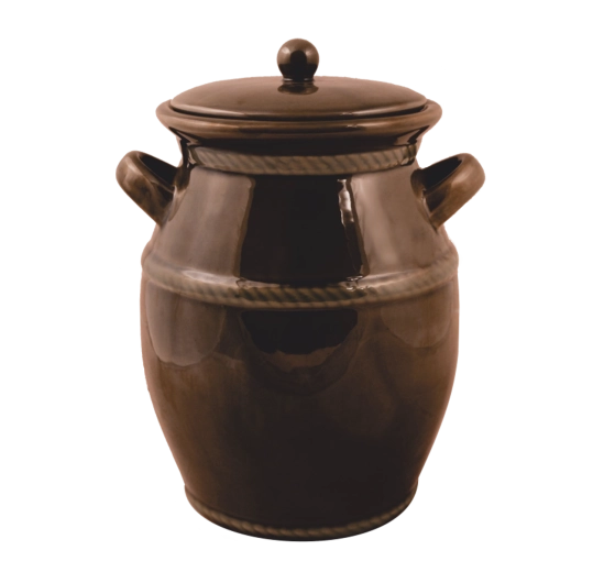 Vas de fermentare ceramic 4 l maro