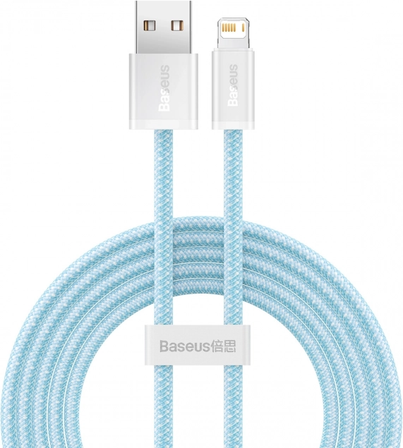 Baseus cablu USB–Lightning 2 m, 2,4 A, albastru