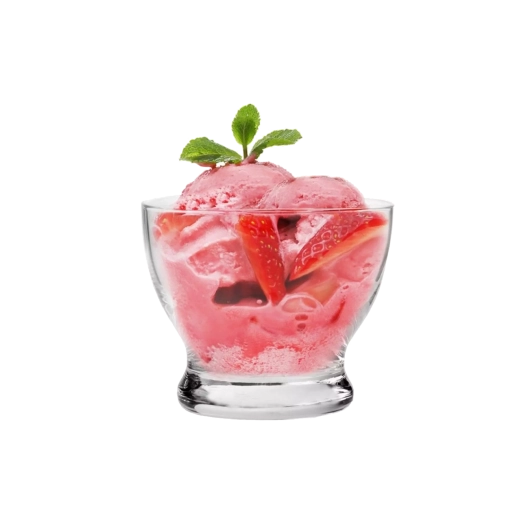 Pahare de desert din sticlă Krosno Pure, 260 ml, set 6 buc.