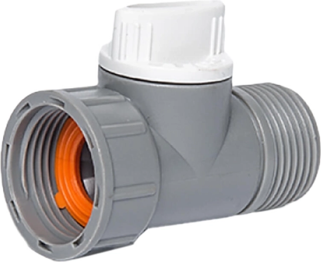 Adaptor cu robinet 3/4" filet interior și exterior WHITE LINE