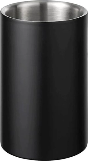 Răcitor de vin din inox, negru, diametru 12 cm