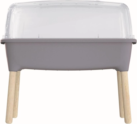 Sadbovač Respana Planter Wood High Set 78 cm – piatră gri