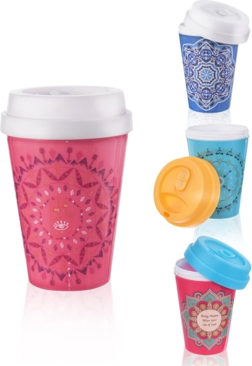 Pahar termo Mandala 0,3 l – mix de culori