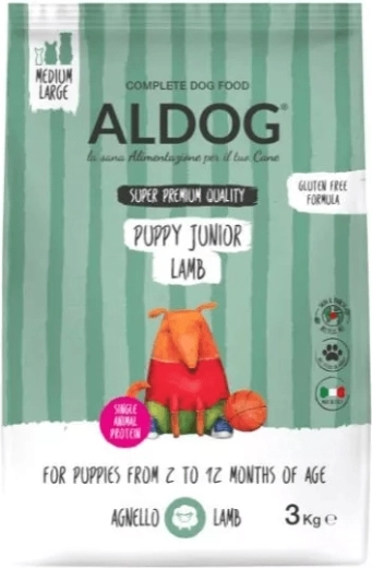 Aldog Puppy-Junior miel pentru căței de rase medii și mari 3 kg
