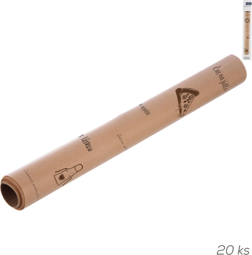 Hârtie alimentară anti-grăsime în coli cu imprimeu CZ (20 buc., 45 × 32 cm)