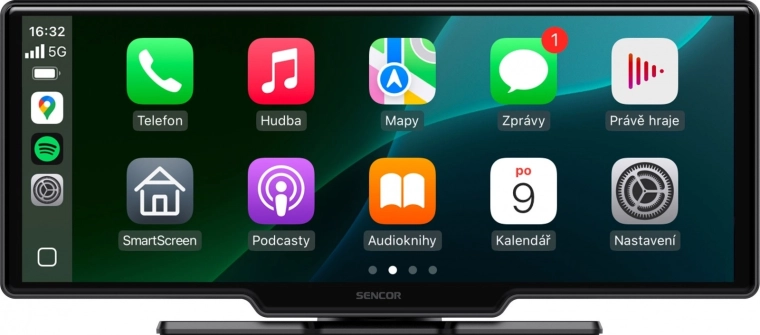 Afișaj auto wireless de 10,26" cu Apple CarPlay și Android Auto, cu cameră spate