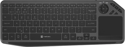 tastatură wireless cu touchpad pentru smart TV Natec Turbot 2 BT + 2.4 GHz