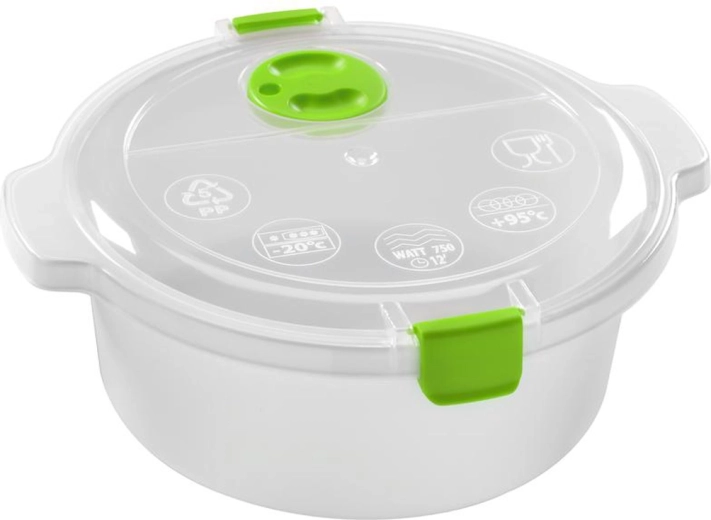 Cutie din plastic pentru microunde cu capac 1,4 l HEIDRUN