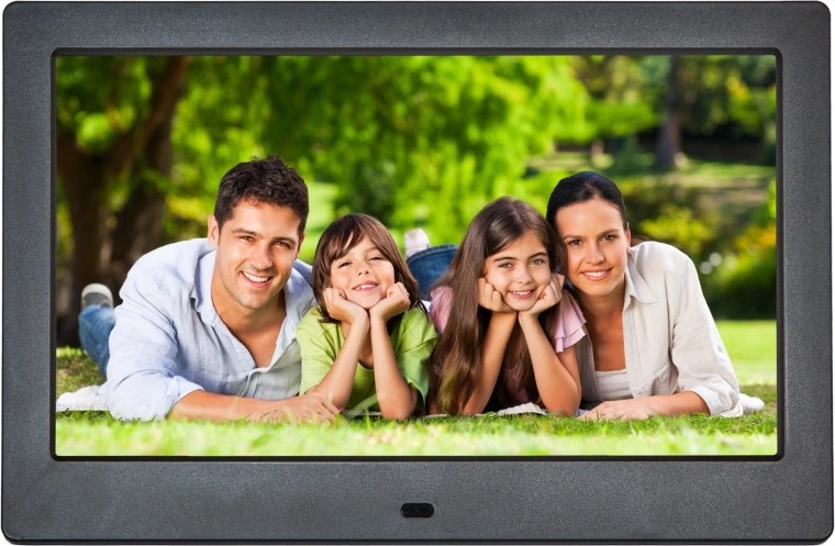 Ramă foto digitală 10,1" IPS cu video și telecomandă, negru