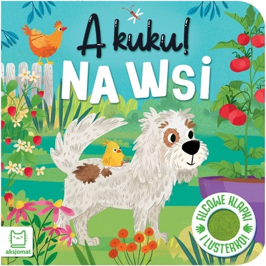 Cucu-bau! La fermă – clapete din fetru și oglindă (carte interactivă pentru copii)