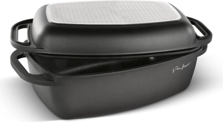 Vas de copt Lamart cu capac pentru grătar 40 × 22,5 × 17 cm