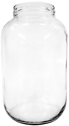 Borcan de sticlă pentru conservare 4,25 l cu gură largă 100 mm