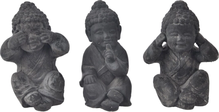 Decorațiune ceramică Buddha – șezând (3 variante)