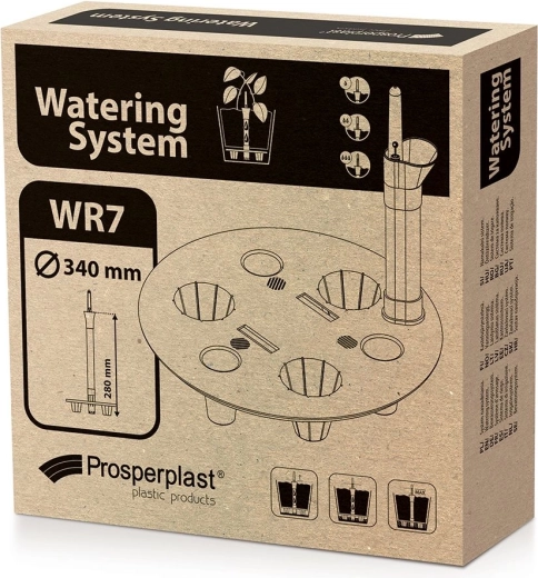 Sistem de irigare pentru ghivece Round 34 cm, negru