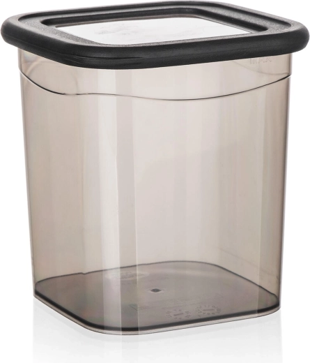 Cutie de depozitare pătrată LISSA 0,9 l fumurie